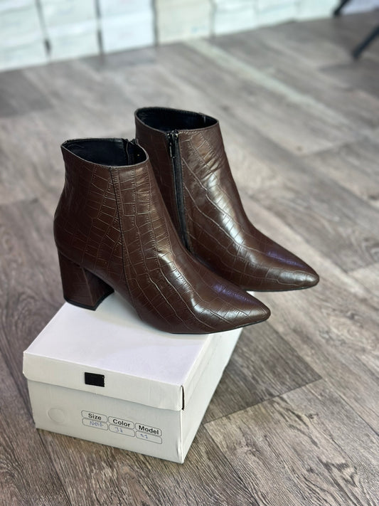 Bottines Femme Chic – Talon Bloc Confort,  (Prix Abordable)